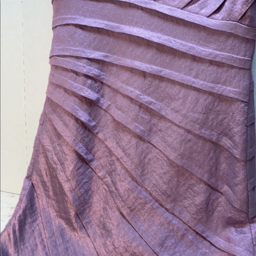 Raspberry Sparkle PleatedAdrianna Papell Party - Picture 9 of 10